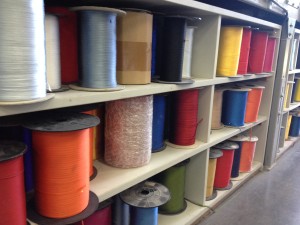 colored spools of yarn for books. Kösel Druckerei_the wordsmith