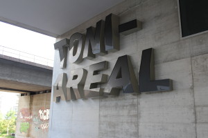 Toni Areal, Zürich. yes the letters are bent on purpose_the wordsmith