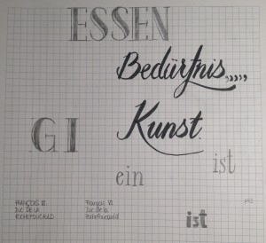 working on letterforms_EssenGeniessen_the wordsmith